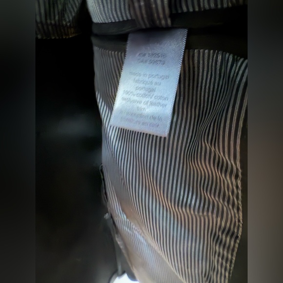 NWT John Varvatos blazer size 54 dark gray/black cotton - Picture 7 of 8